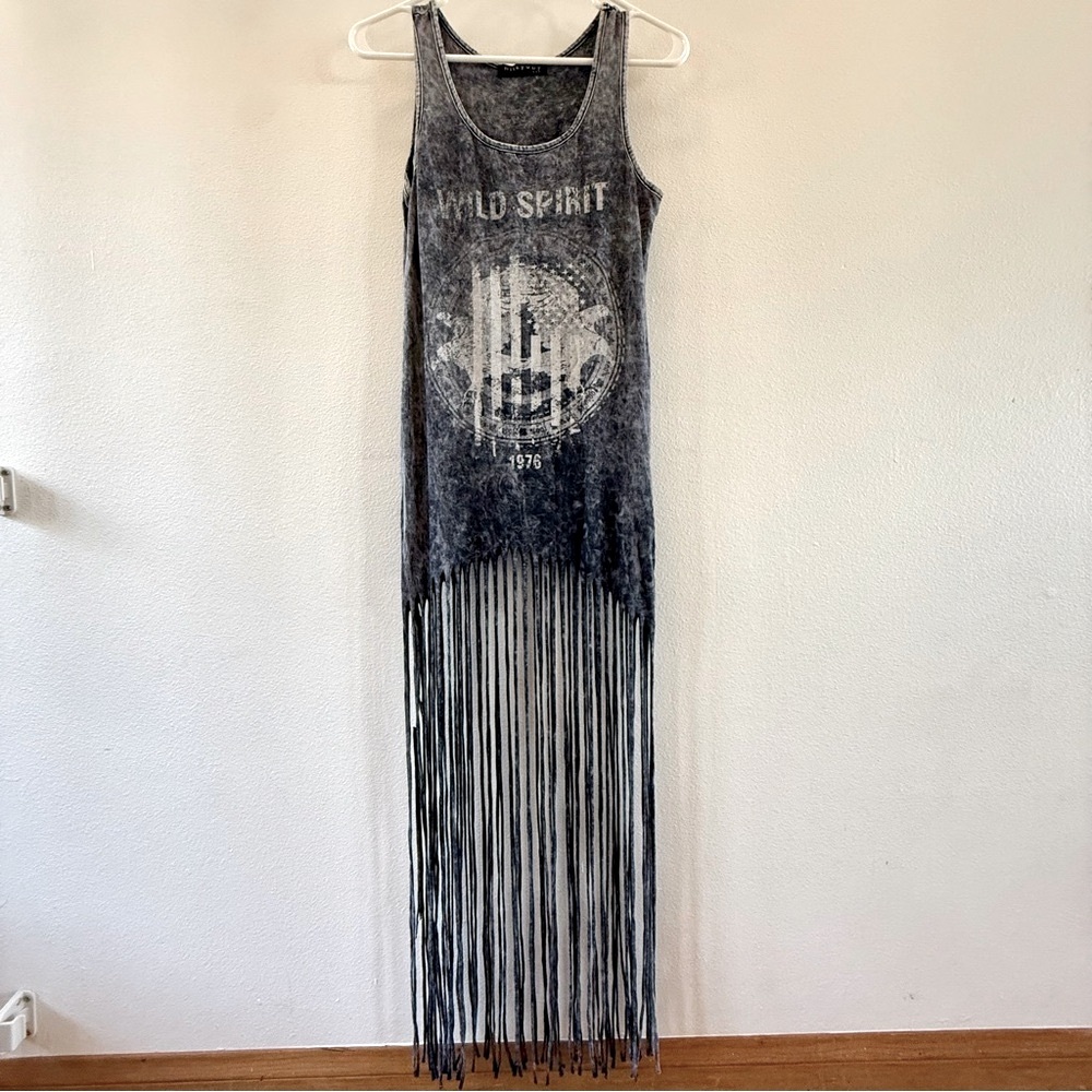 Wild Spirit Fringe Maxi Tank Top